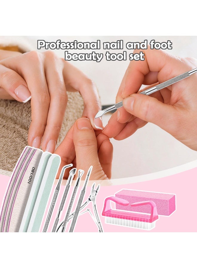 مجموعة العناية بالأظافر ، مسمار ملف 100 / 180 ، مسمار وسادة كتلة ، مقطع الكيراتين ، المتقلب ، الكيراتين الصحافة ، أداة مسمار ، مسمار كيت ، باديكير ، مانيكير كيت ، مانيكير كيت - Image 5